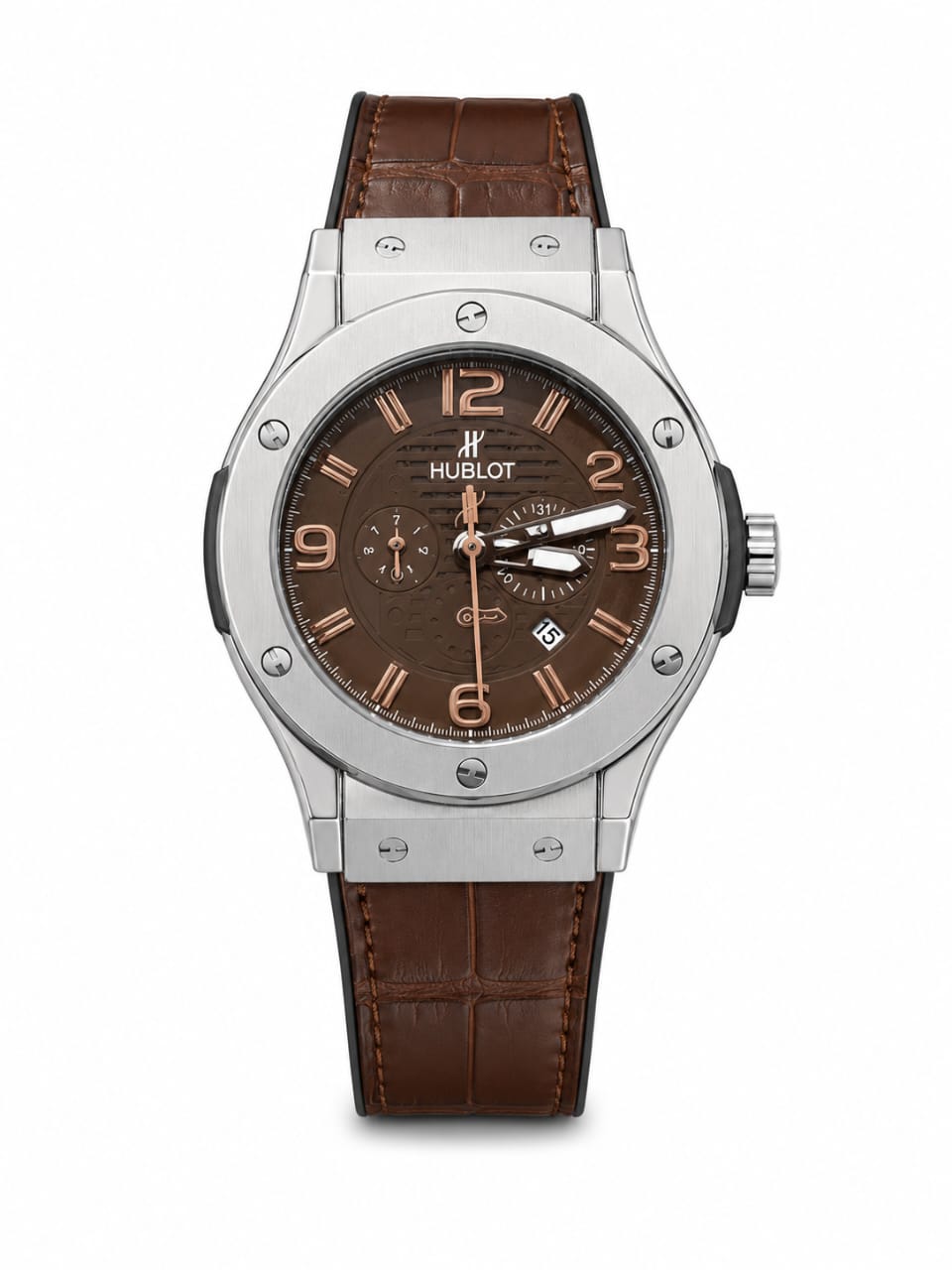 Hublot Classic Fusion Elegance Brown Dial Alligator Leather Men's Watch