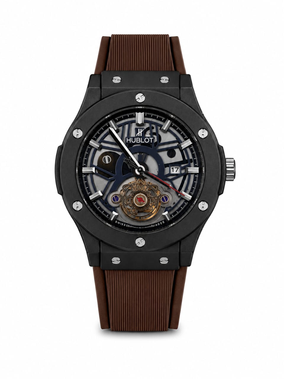 Hublot Classic Fusion Black Magic Skeleton Tourbillon Premium Watch