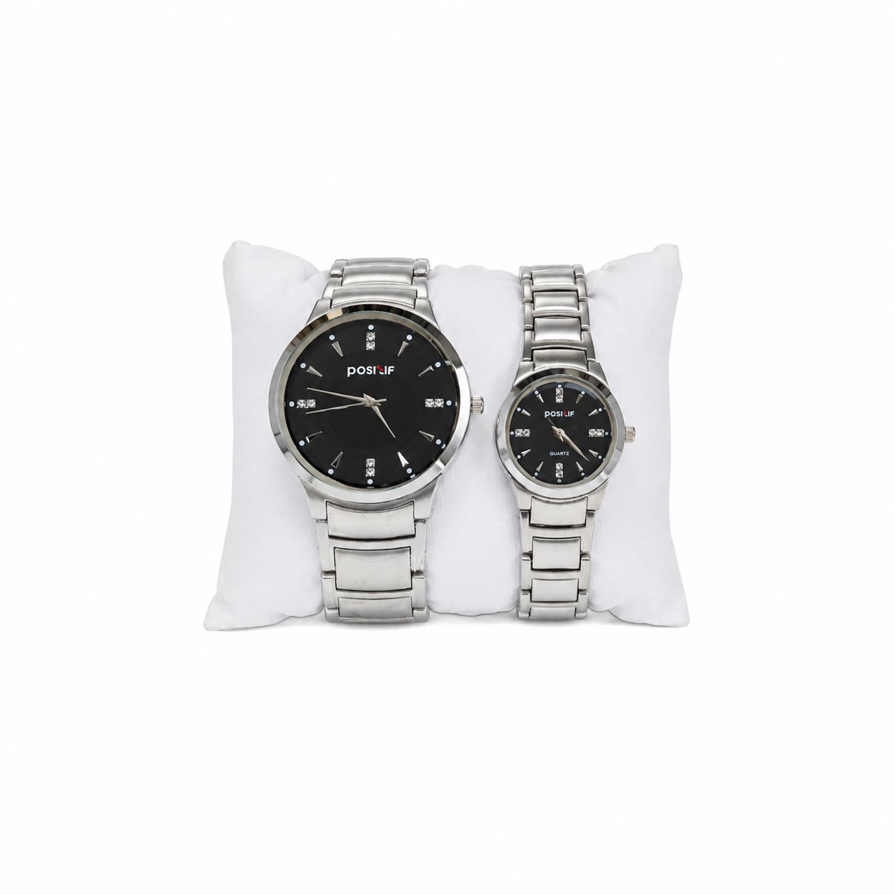 Silver Elegance Couple Watches
Luxury Gold Couple Watches
Black Elegance Couple Watch Set
Golden Prestige Chronograph Couple Watches